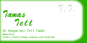 tamas tell business card